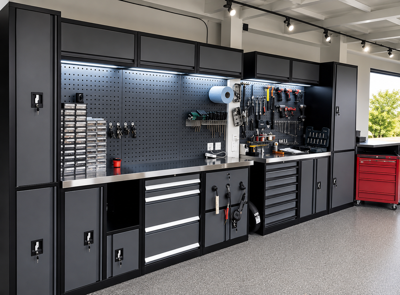 Garage Workbench Cabinet Combo
